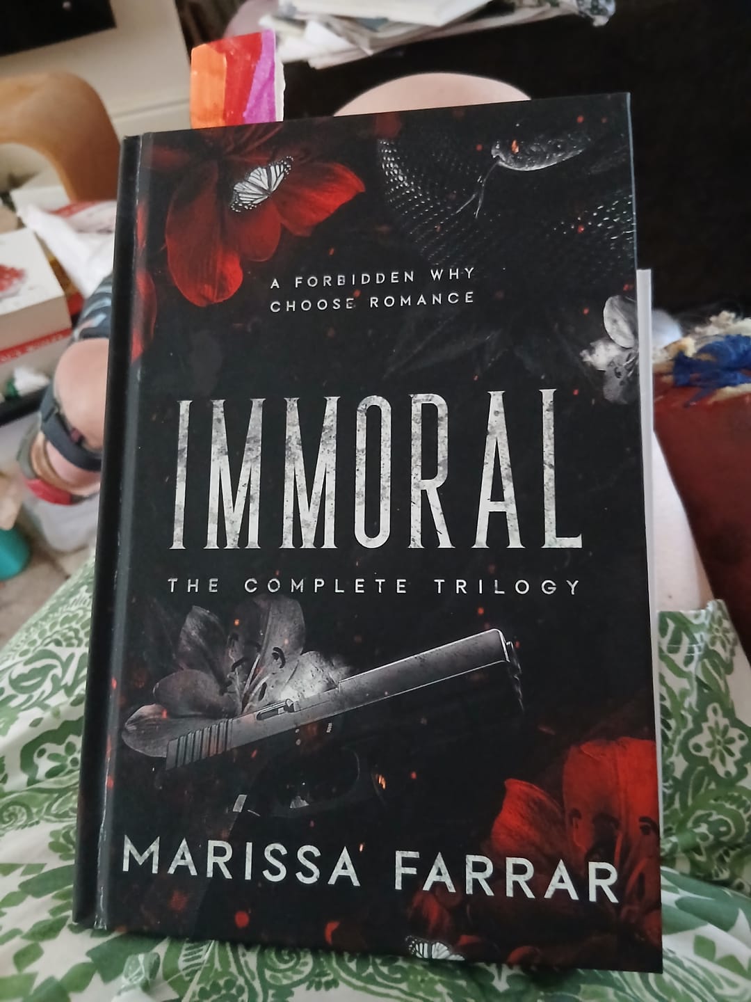 Customer photo review of Immoral: The Complete Omnibus - Special Edition Hardback with Printed Edges: Dints and Scratches