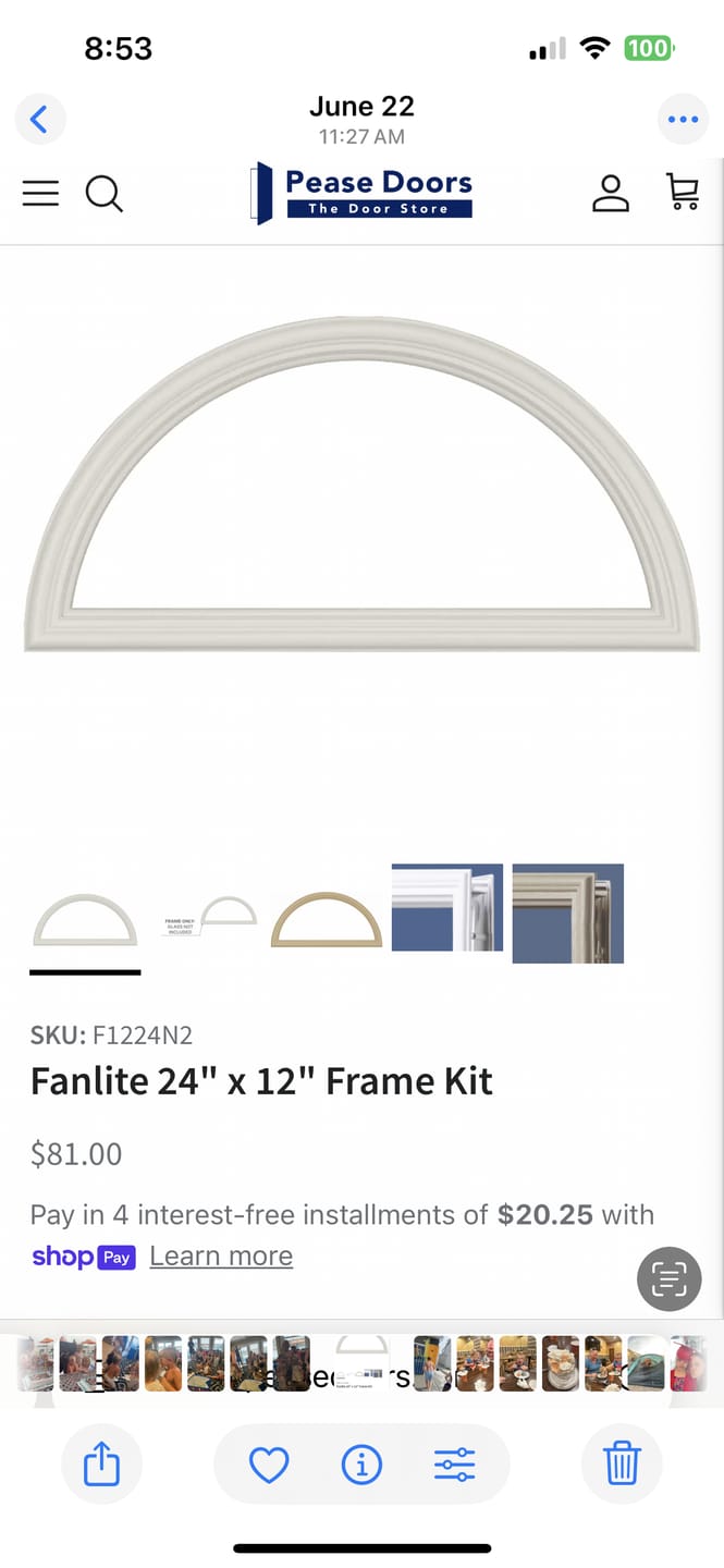 Customer photo review of Fanlite 24" x 12" Frame Kit