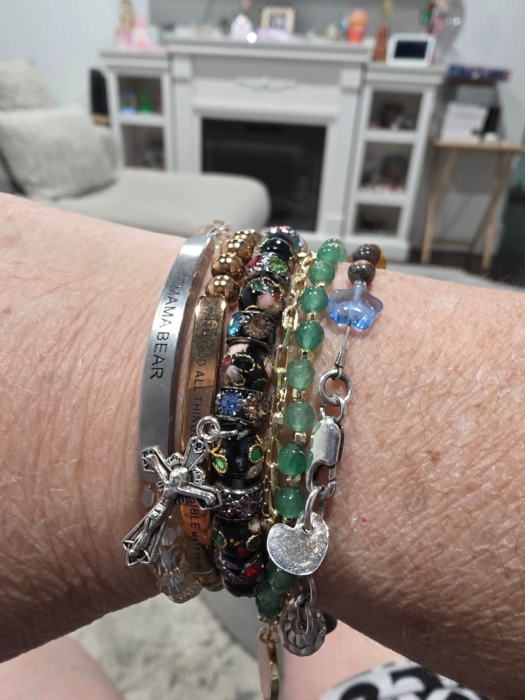 Customer photo review of FREE Today: Handcrafted Cloisonné Beads Timeless Faith Bracelet: A Testament of Christ's Presence