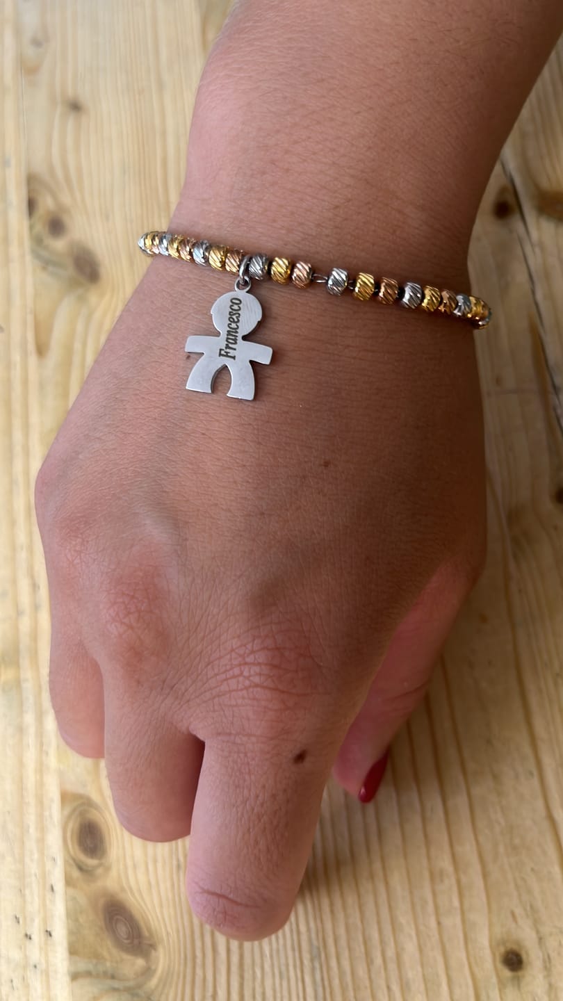 Customer photo review of Bracciale Personalizzato con Bambini ✦ Dodino