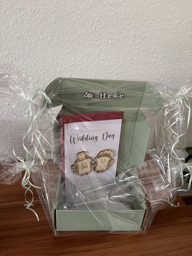 Kundenbewertung mit Foto zu Leonardo Sektgläser mit Gravur im "Wedding" Design als Set