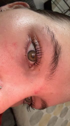 Customer photo review of Peptide Tubing Mascara