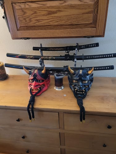 Customer photo review of Red Hannya Mask
