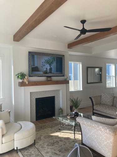 Customer photo review of Distressed Mantels