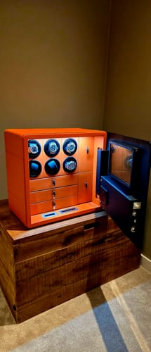 Customer photo review of WatchGuard Pro - Watch Winder Safe Box