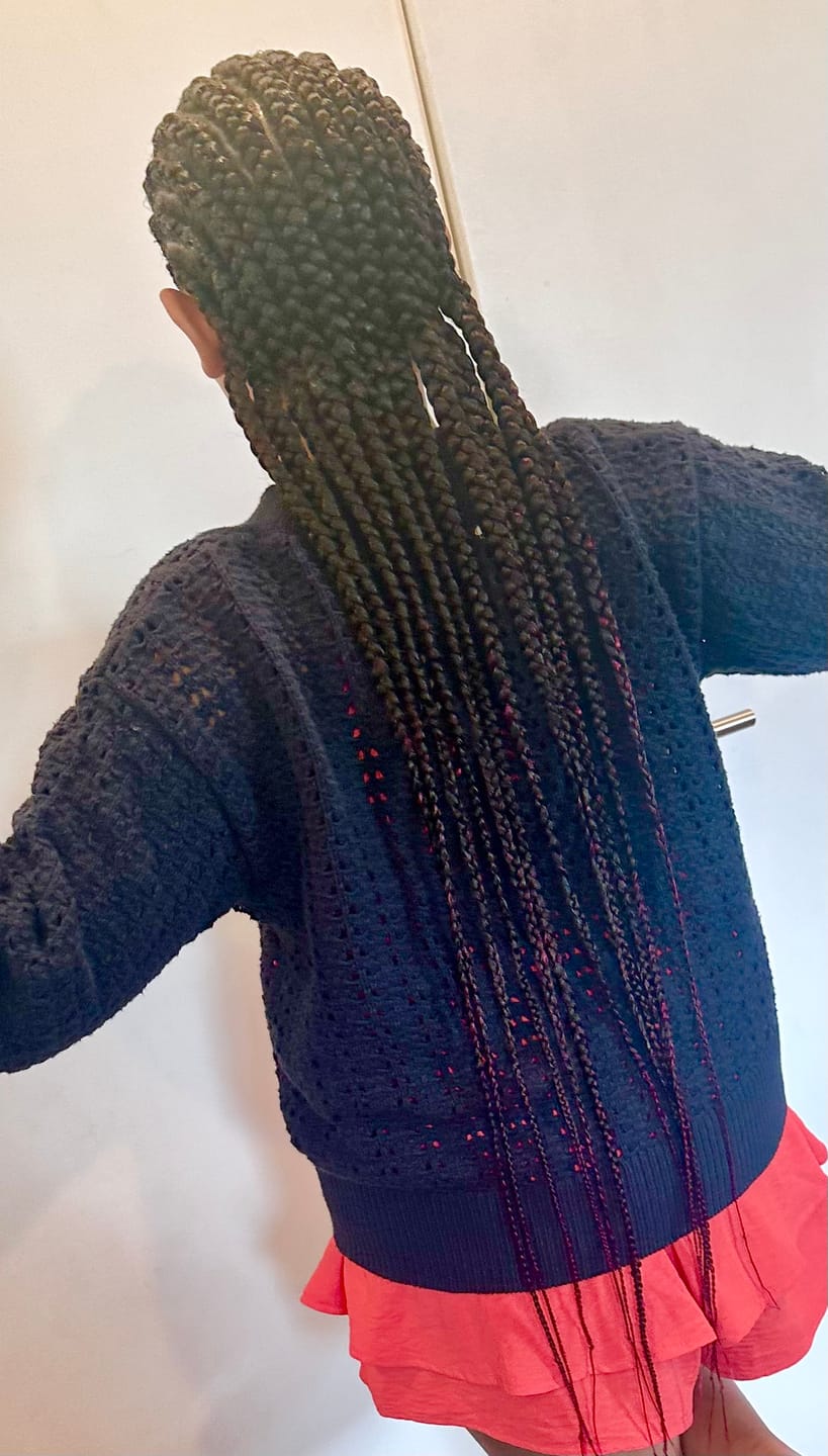Customer photo review of Outre X-Pression Pre-Stretched Braid - ULTRA BRAID 3X 42"