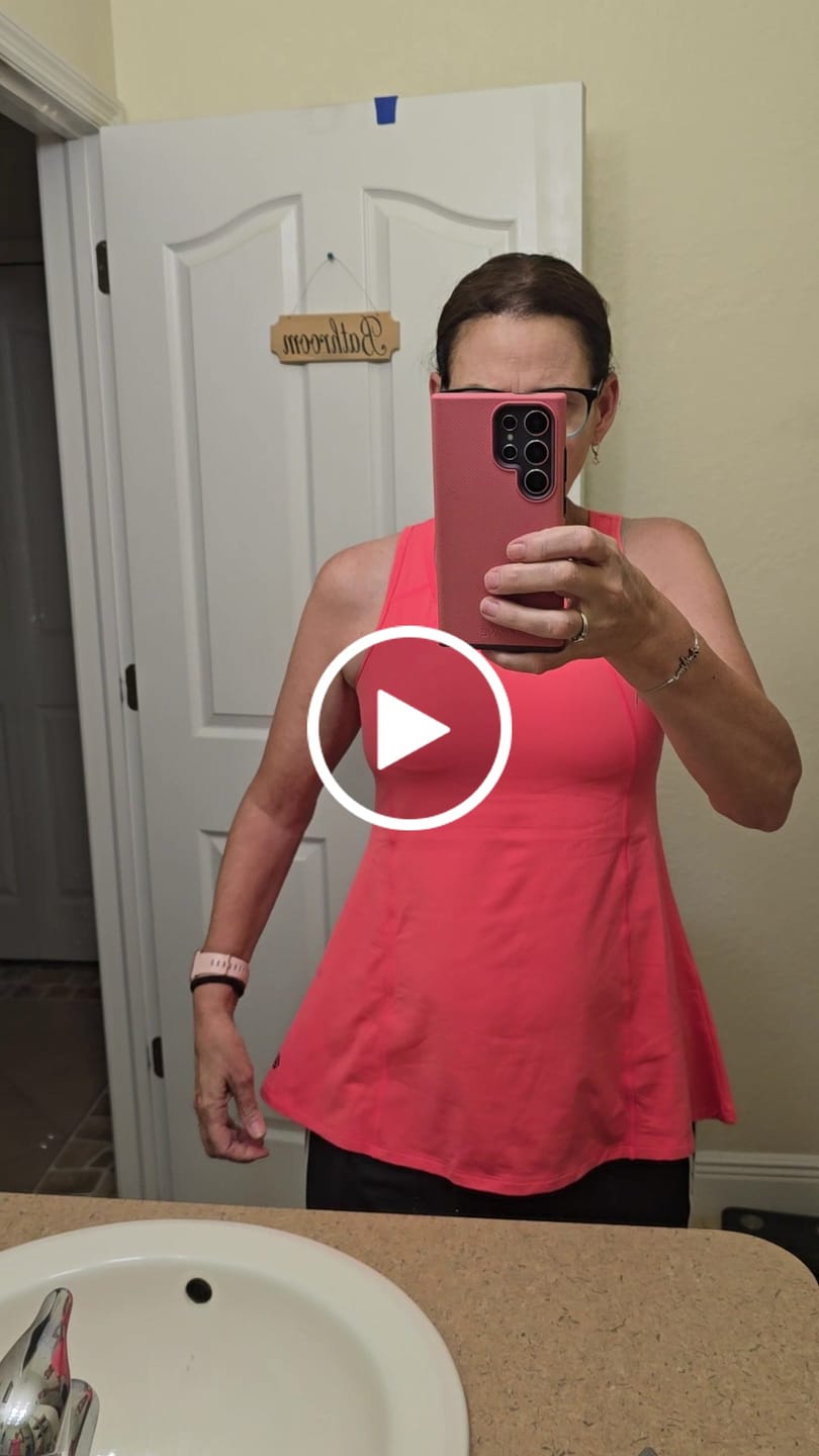 Customer video review of Anti-Muffin-Top Flowy Tank Top