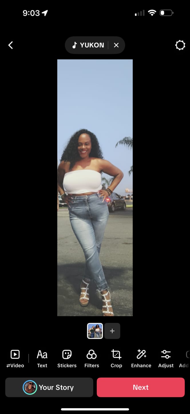 Customer photo review of Sensationnel Instant Up & Down Pony Wrap Half Wig - UD 10