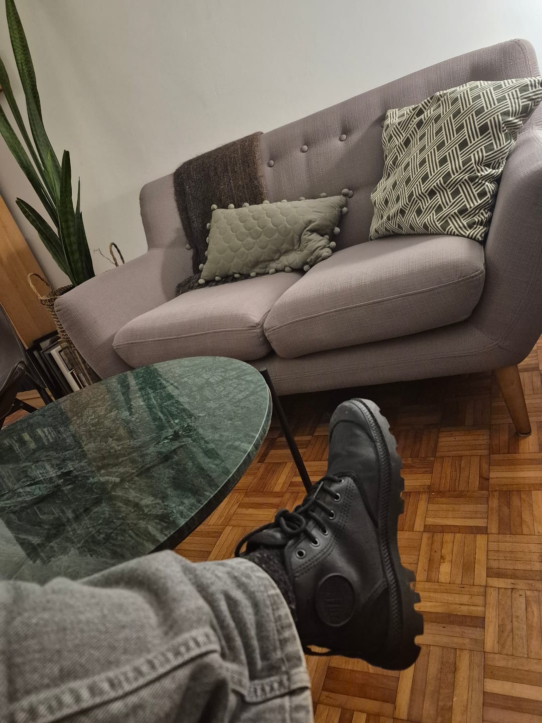 Customer photo review of Zapatillas Palladium Pampa Hi Coated Unisex Negro