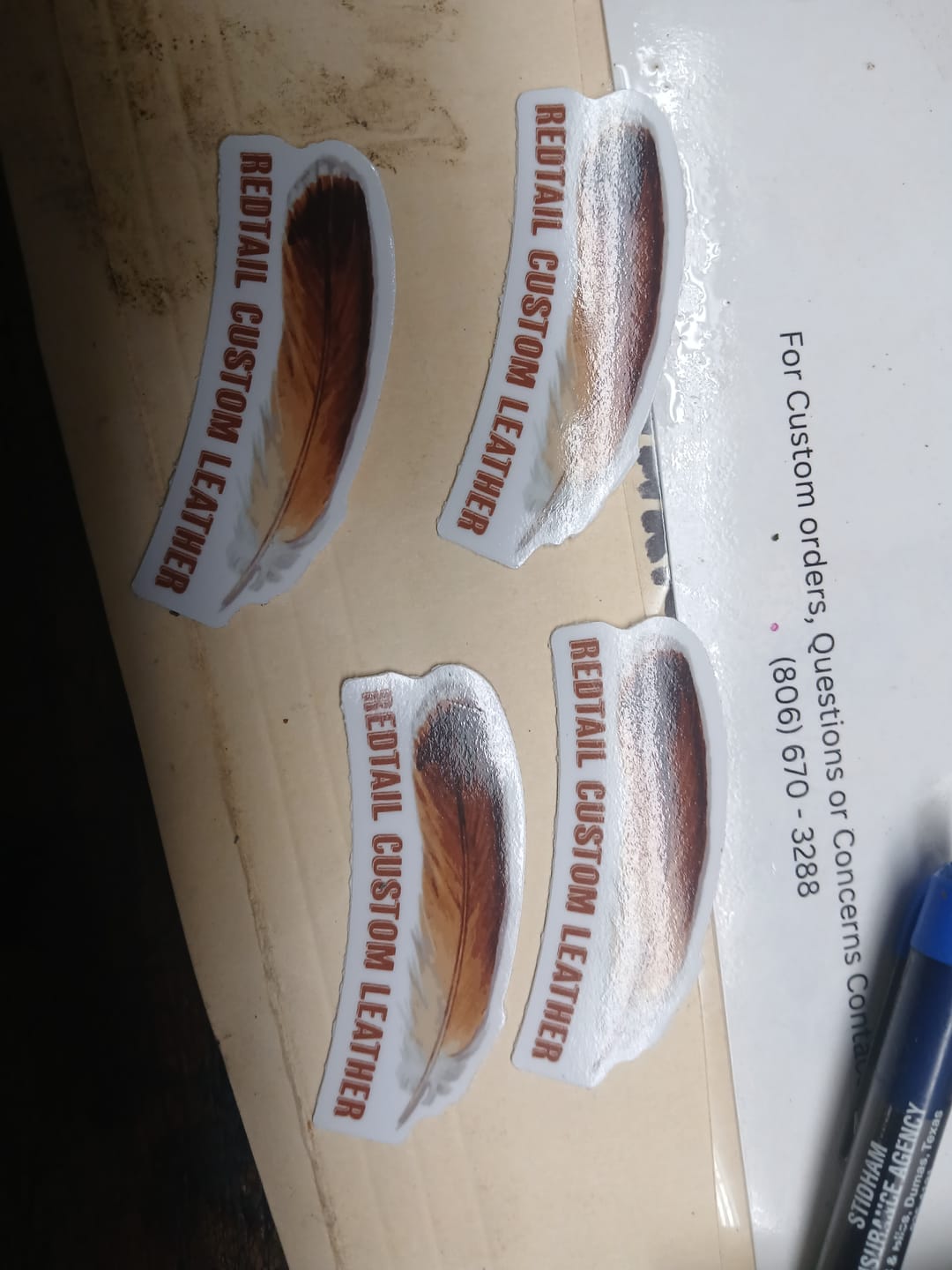 Customer photo review of 2.5" Vinyl Stickers (100 Pack)