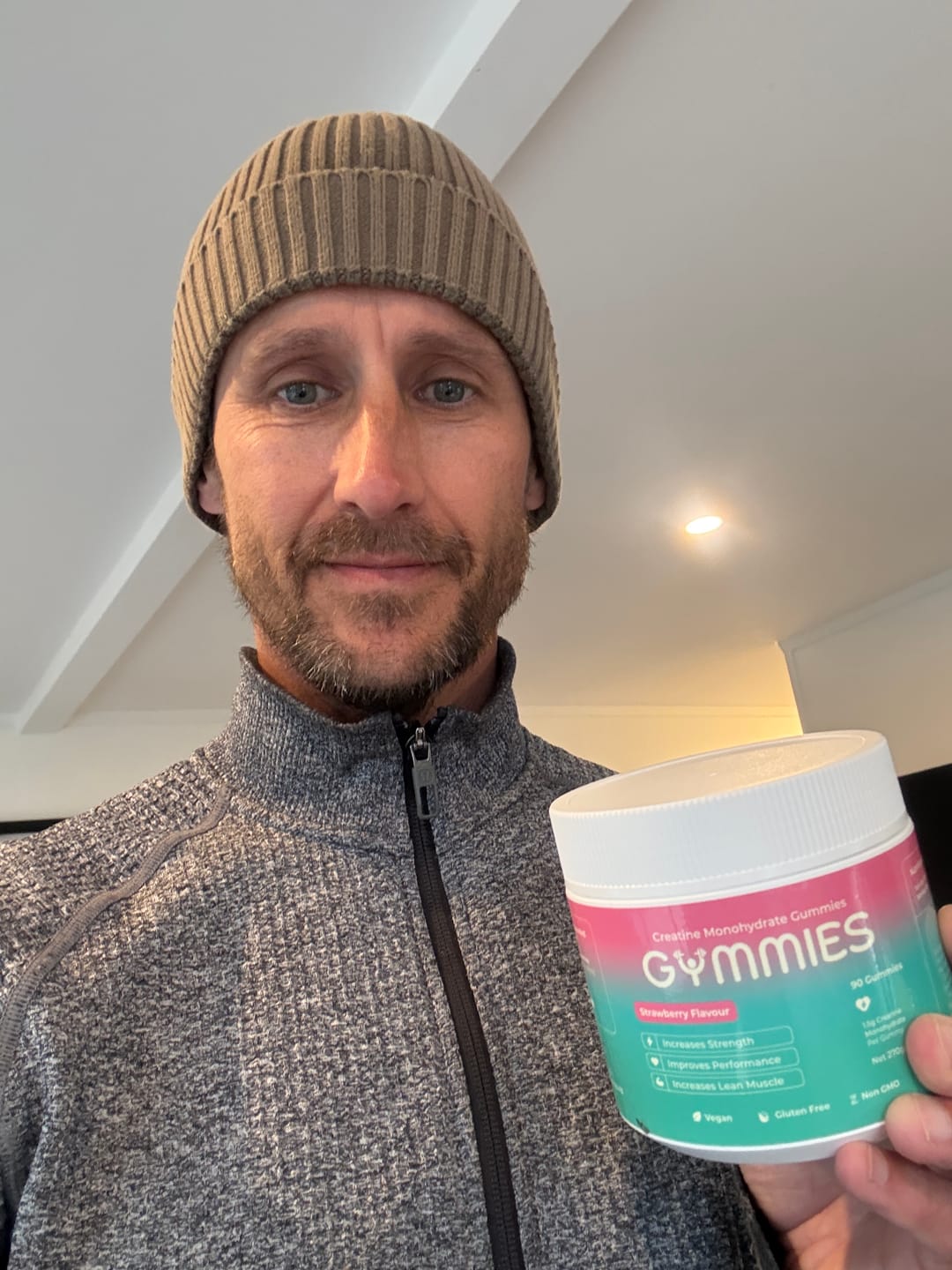 Customer photo review of Creatine Monohydrate Gummies - 90 Pack