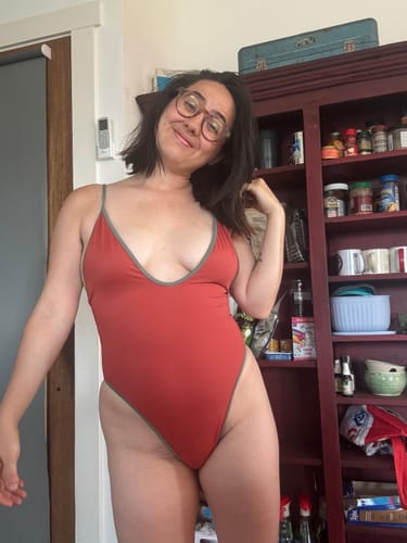 Customer photo review of Original Cut Swimsuit (Tangerine)