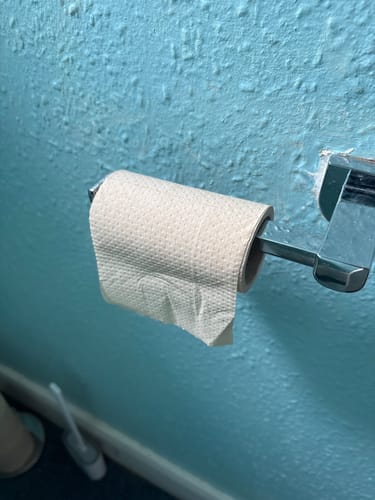 Customer photo review of Unbleached Bamboo Toilet Paper