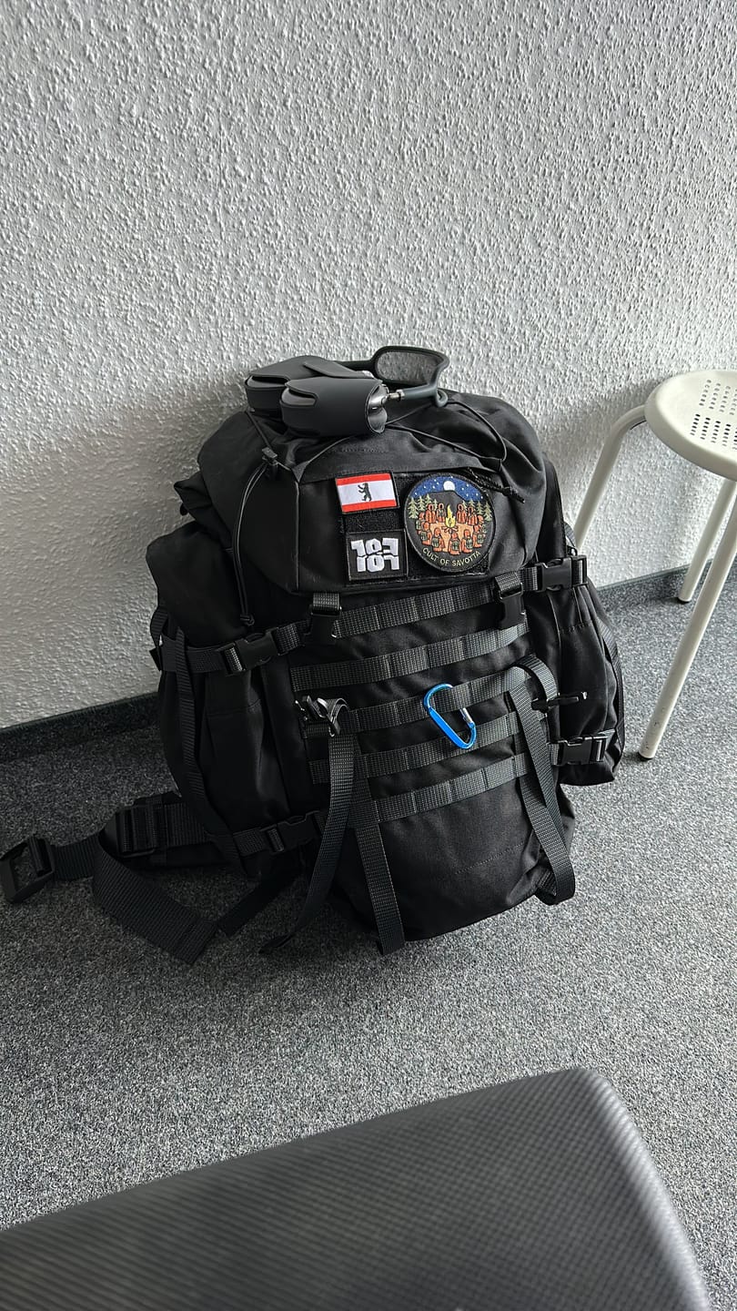 Customer photo review of Kantamus 40L backpack