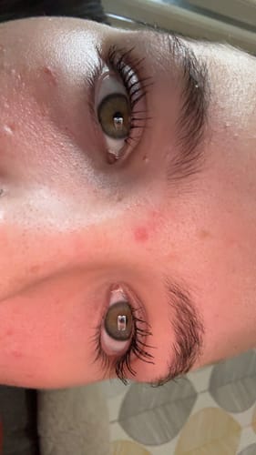 Customer photo review of Peptide Tubing Mascara