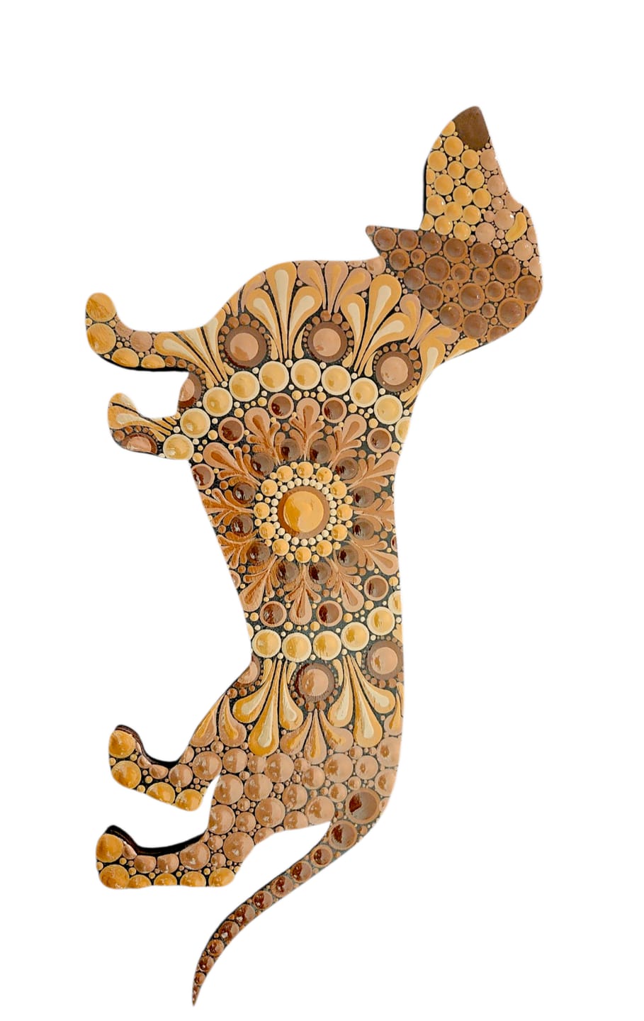 Customer photo review of Unfinished Wood Dachshund Dog Shape - Animal - Pet - Craft - up to 46" DIY