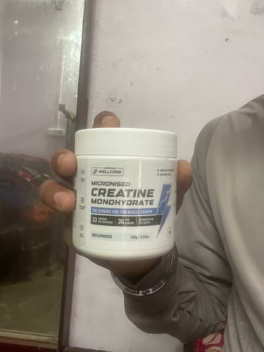 Customer photo review of Wellcore - Micronised Creatine Monohydrate (100g, 33 Servings)