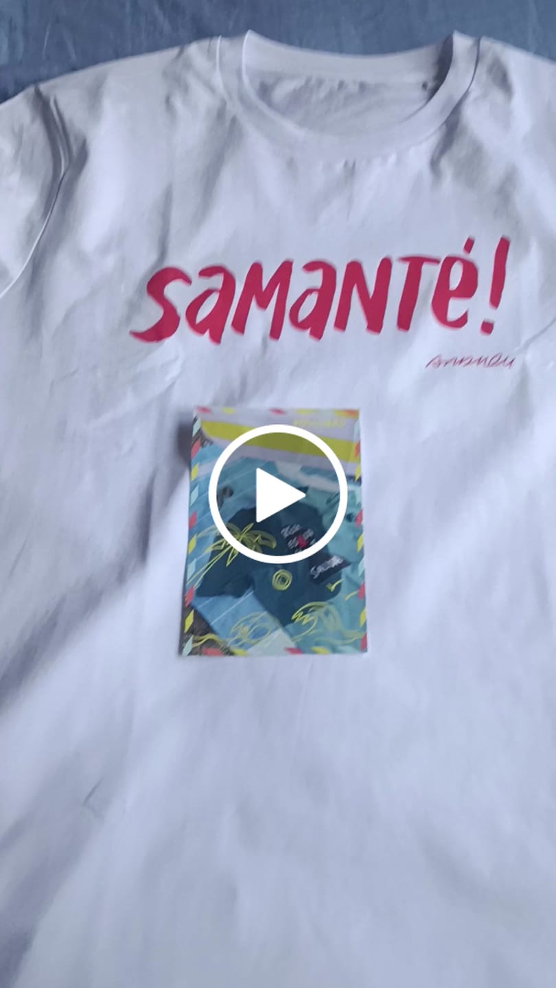 Customer video review of Camiseta "Samanté!"