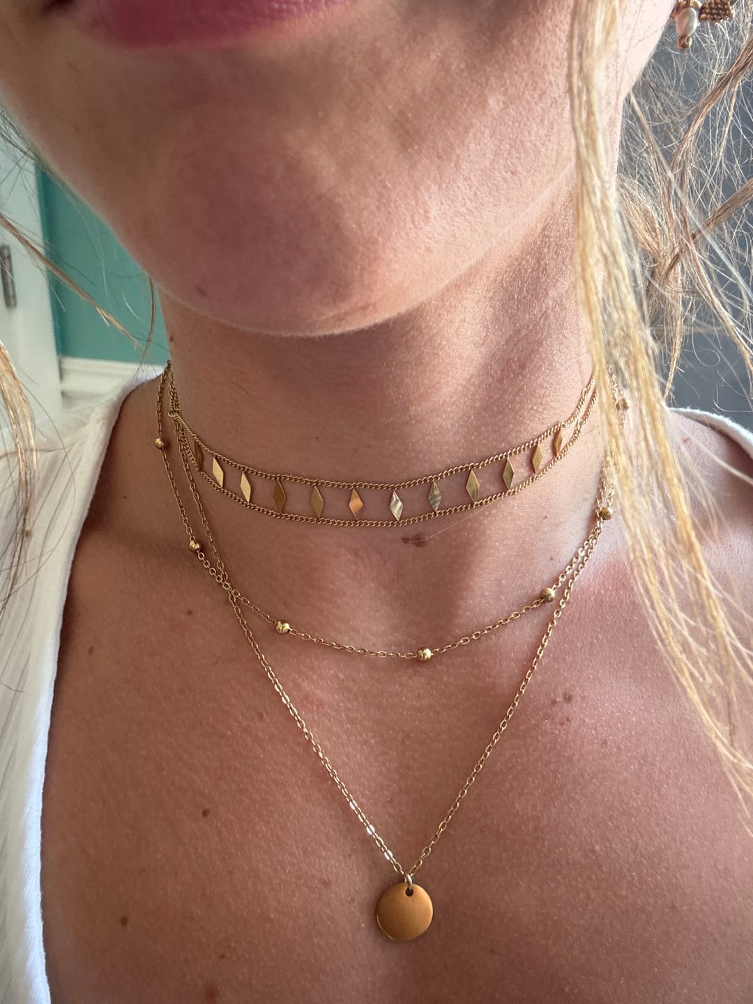 Customer photo review of Zara Gold Choker
