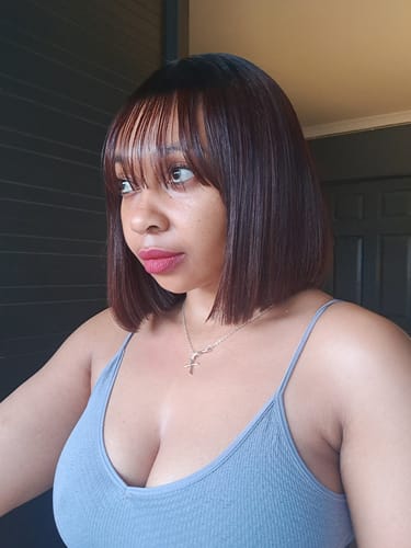 Customer photo review of Vietnamese super double drawn Fringe