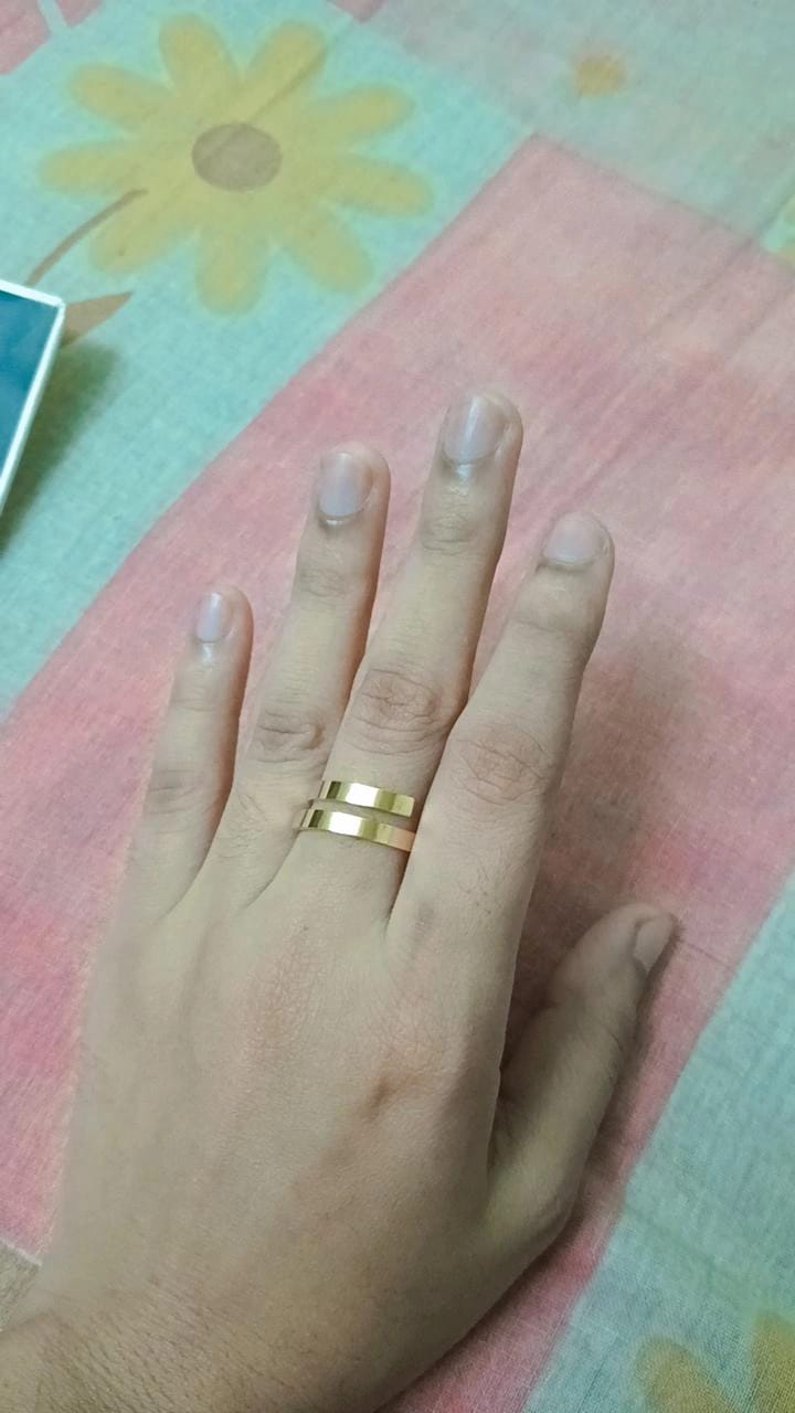 Customer photo review of Lovers Adjustable Ring