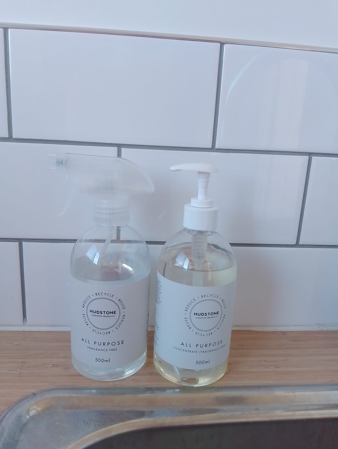 Customer photo review of All Purpose Bundle (Makes 10 bottles - $3.99 per bottle) - Fragrance Free
