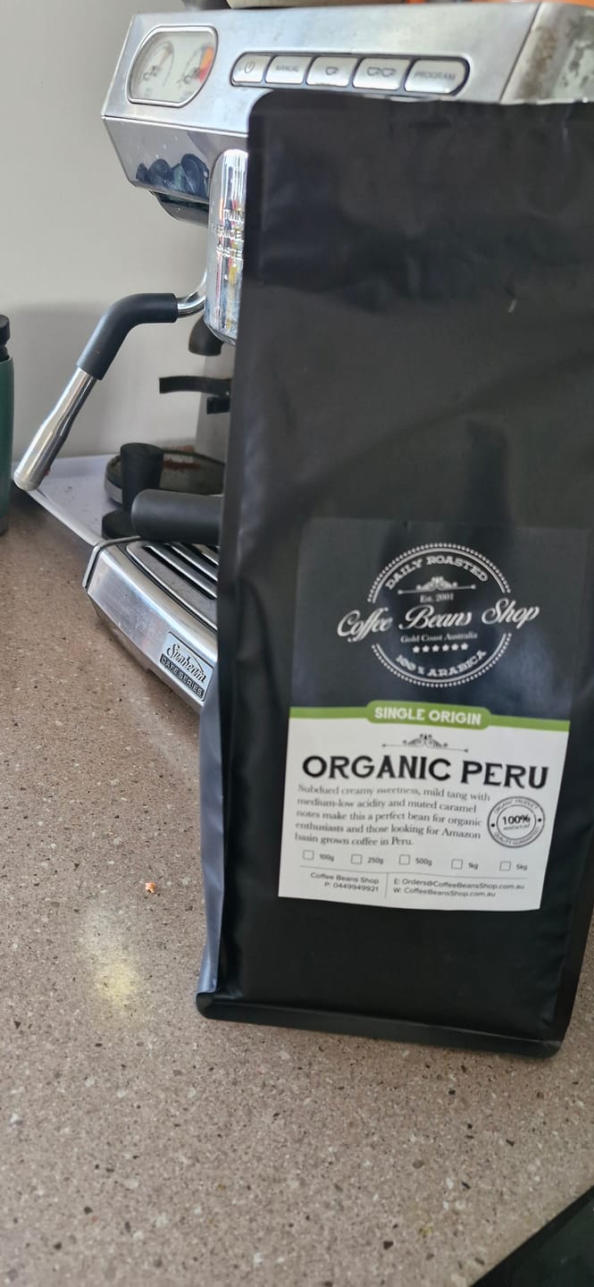 Customer photo review of Organic Peru Coffee Beans