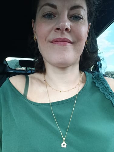 Customer photo review of collana diamantini multicolor