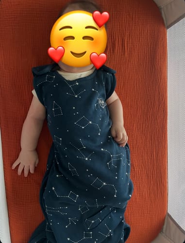 Customer photo review of 4 Season® Ultimate Baby Sleep Bag, Merino Wool & Organic Cotton, Night Sky™