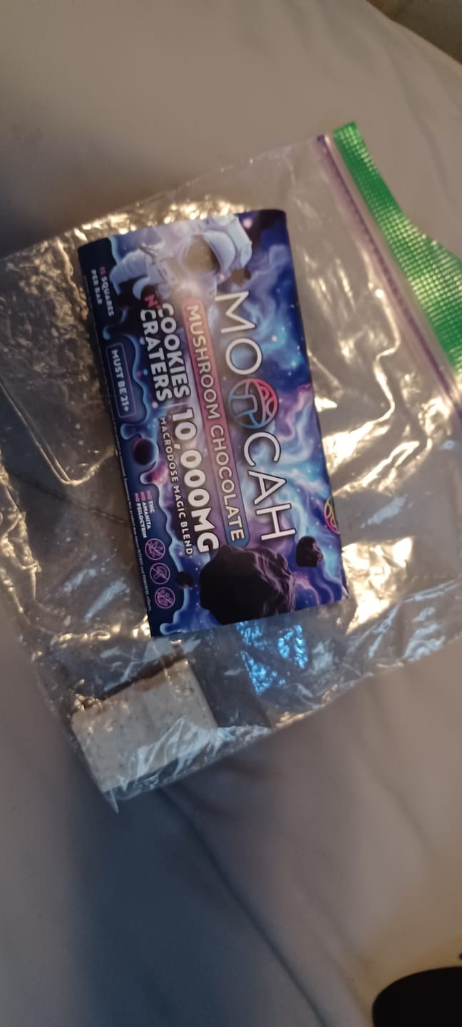 Customer photo review of Mega-Dose Mushroom Chocolates - Cookie Craters