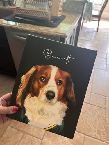 Customer photo review of Pet Art Canvas Wrap