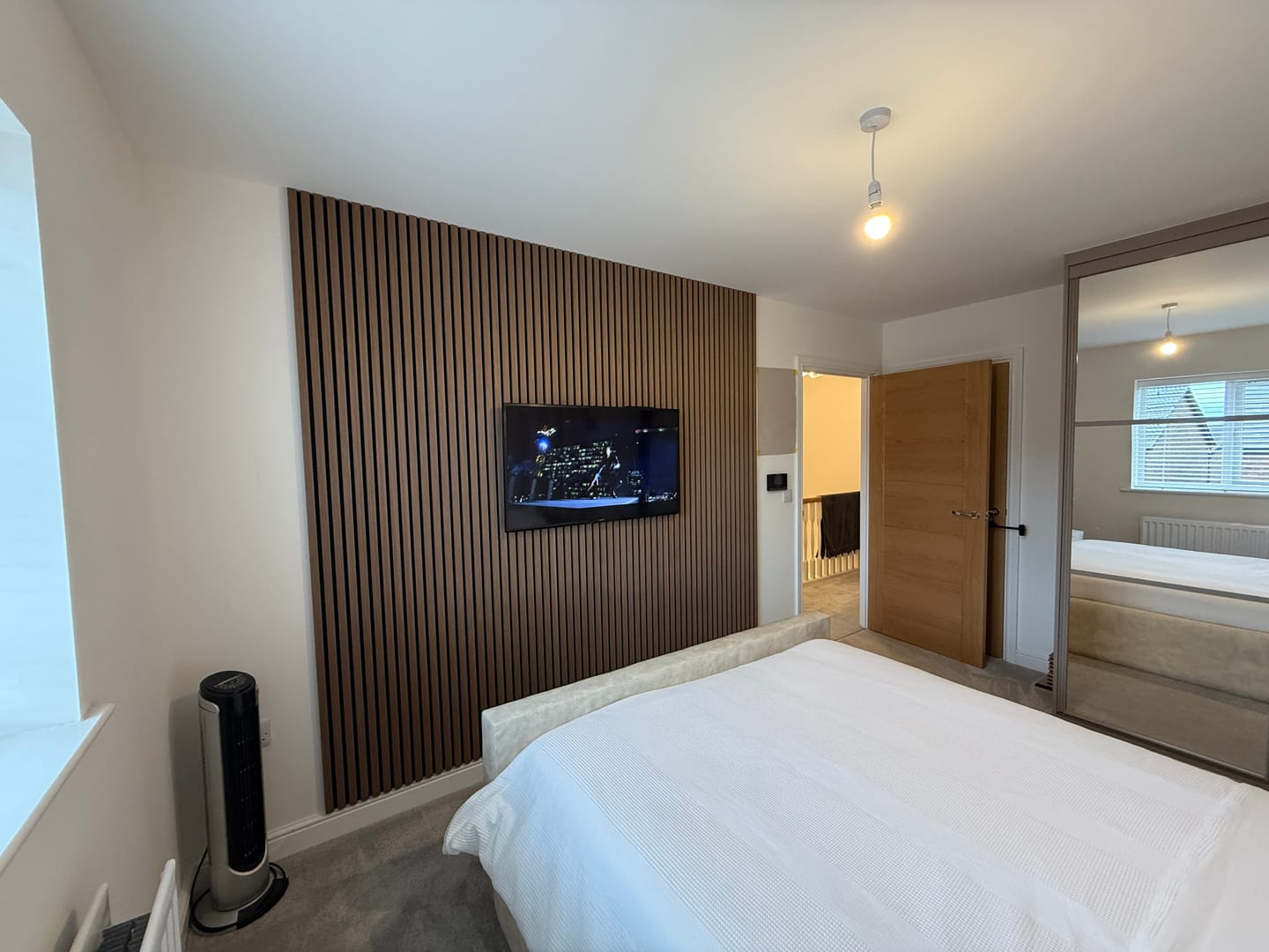Customer photo review of Sample - Wooden Wall Panel | Mocca