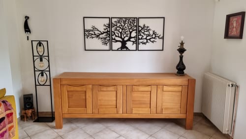 Customer photo review of Décoration murale en métal moderne - Triptyque Arbre De Vie (P01)