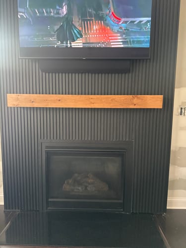 Customer photo review of Contemporary Mantels