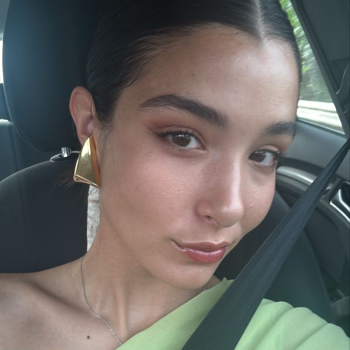 Customer photo review of Orecchini vintage Saint Laurent moneta