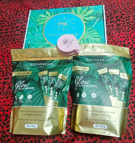 Customer photo review of Glow From Within Collagen Single Servings