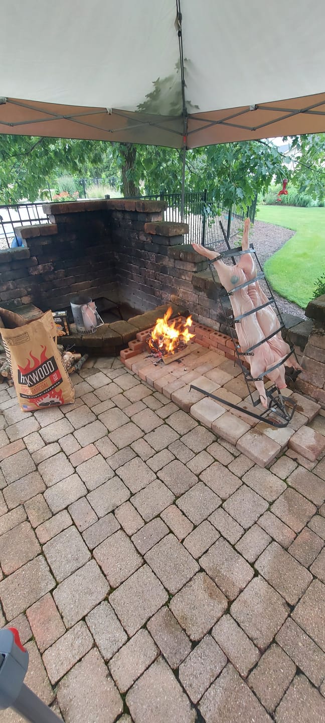 Customer photo review of Argentinian Iron Cross Grill