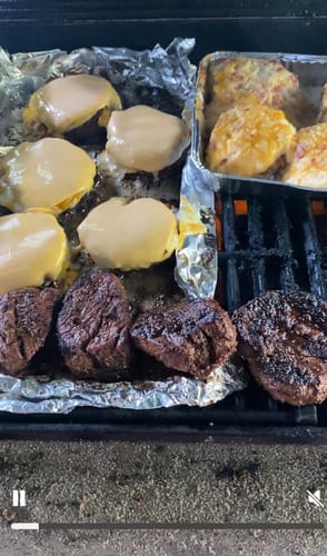 Customer photo review of BUY (4) Choice Filet Mignon Steaks and receive a 5th for FREE