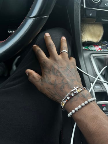 Customer photo review of CROSS BRACELET | Silver