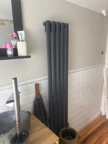 Customer photo review of Reina Neva Vertical Single Radiator 1500 x 295 - Anthracite
