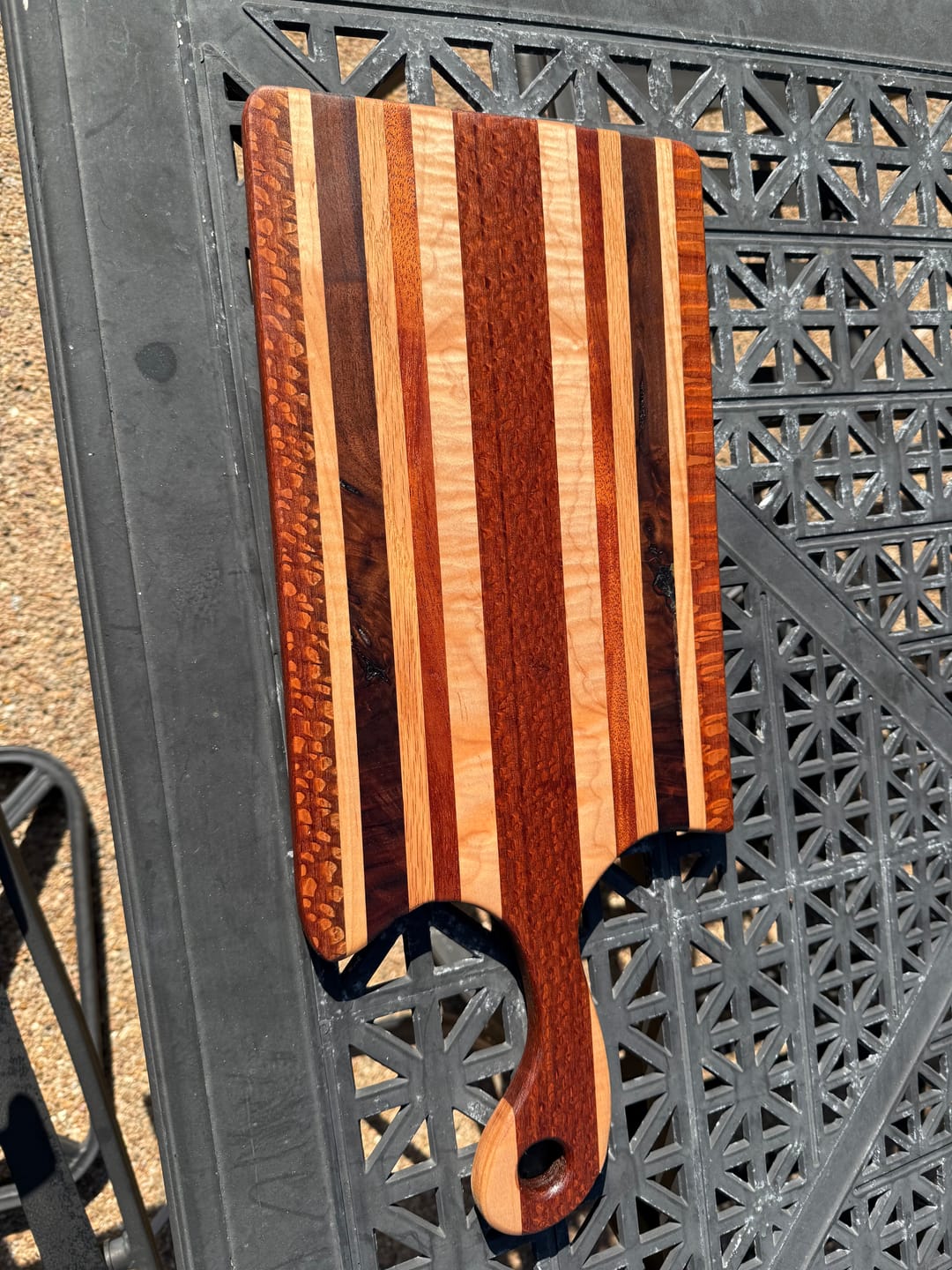 Customer photo review of Router Templates 8 Pack - Handle Shaping Acrylic Templates
