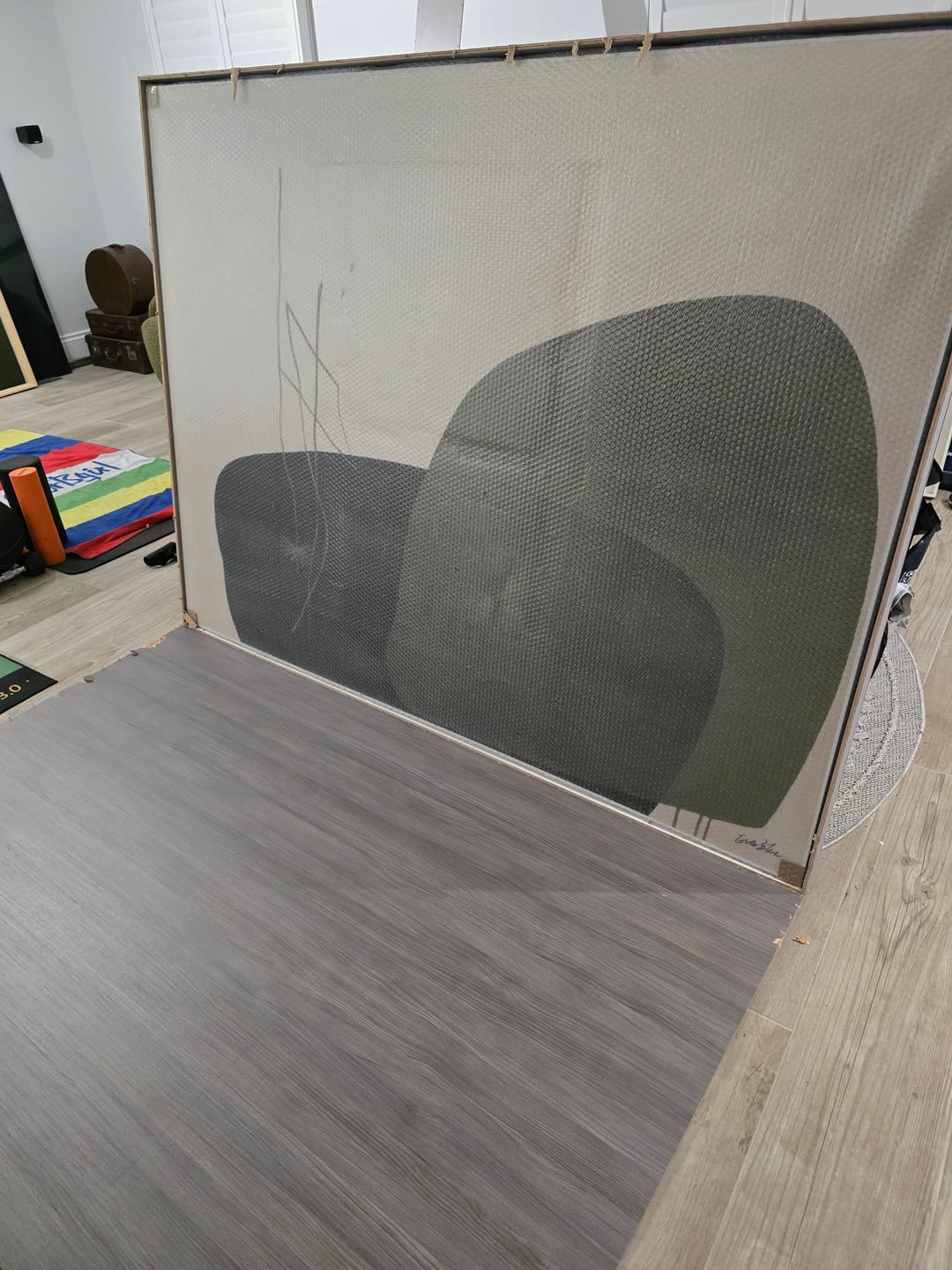 Customer photo review of Abstract Painting Canvas #AP182