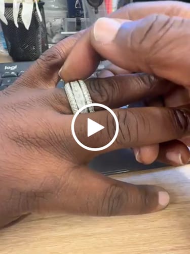 Customer video review of Iced Cuban Rotatable Ring