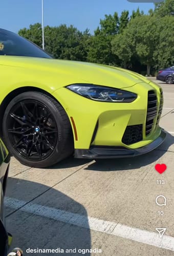 Customer photo review of Cen-Cal Motorsport J Style V1 3-Piece Carbon Fiber Front Lip