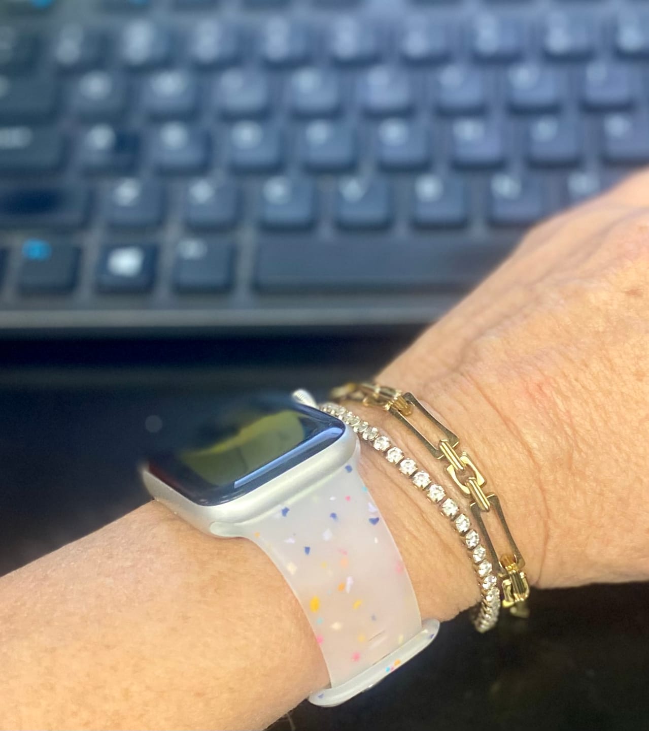 Customer photo review of The Lovers Chain Bracelet
