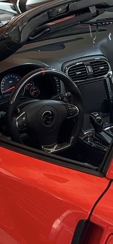 Customer photo review of Genuine Carbon Fiber Steering Wheel For C6 Corvette 2012-2013