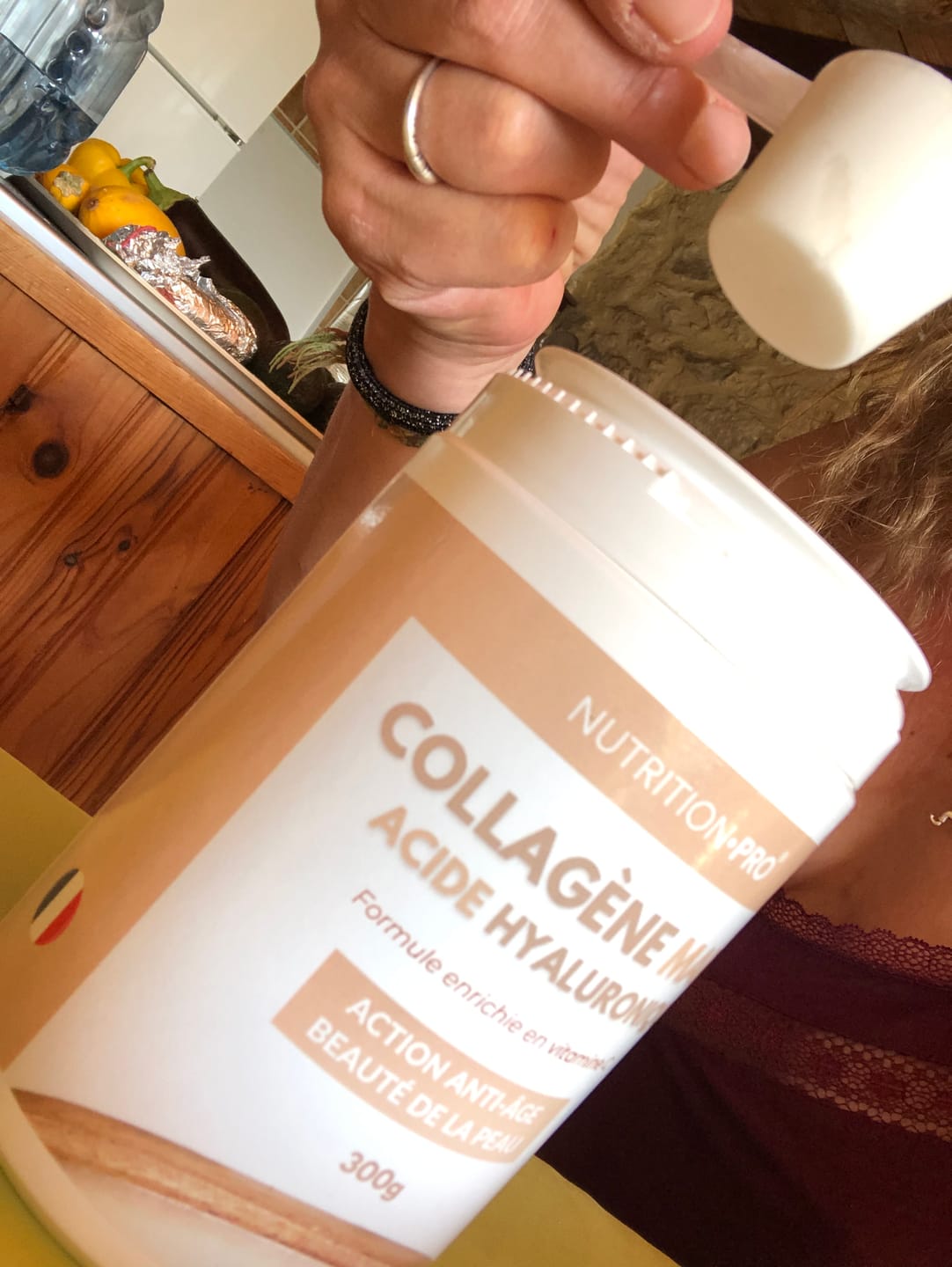 Customer photo review of COLLAGÈNE MARIN NATICOL® / ACIDE HYALURONIQUE (EN POUDRE) - 300G