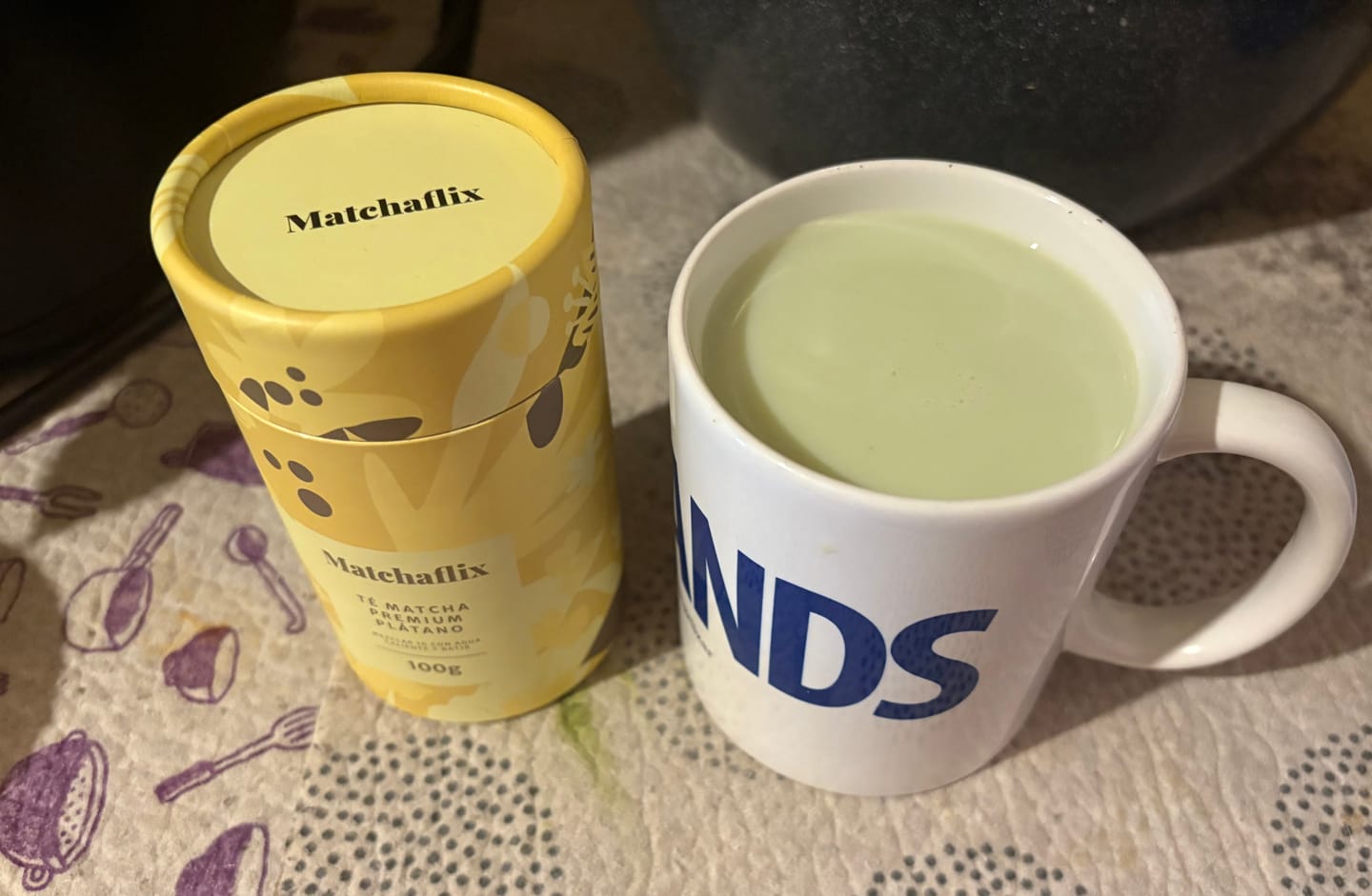 Customer photo review of Té Matcha Premium Plátano