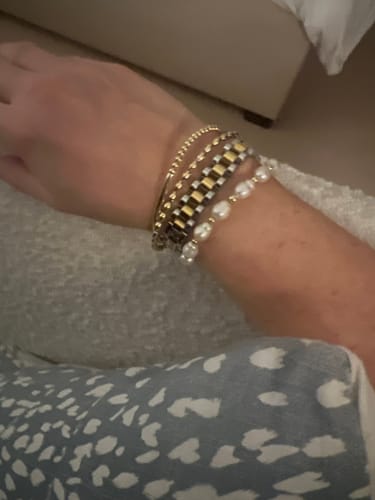Customer photo review of baroque pearl bracelet