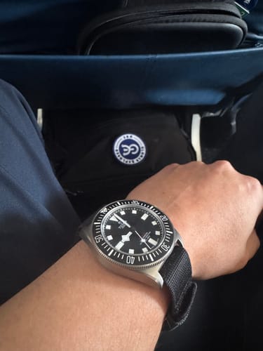 Customer photo review of Glomar Explorer - Hook And Loop Watch Strap